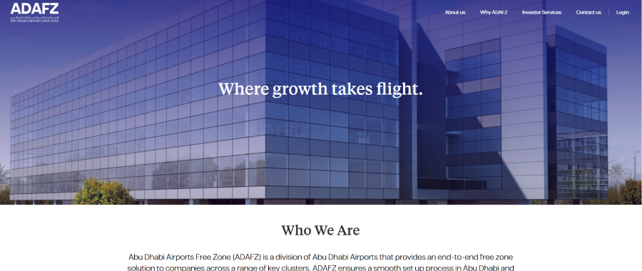 uae Abu Dhabi Airports free zone company setup