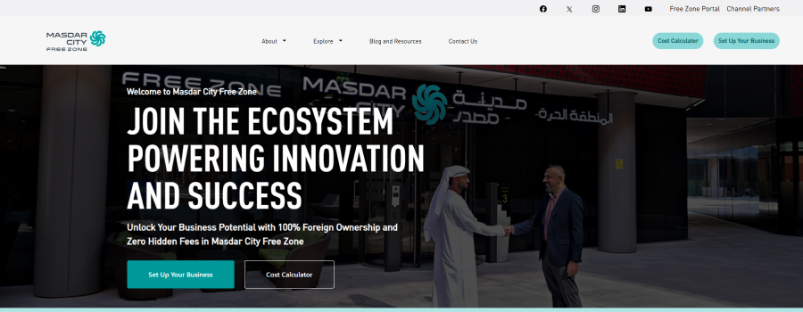 uae Masdar City free zone company setup