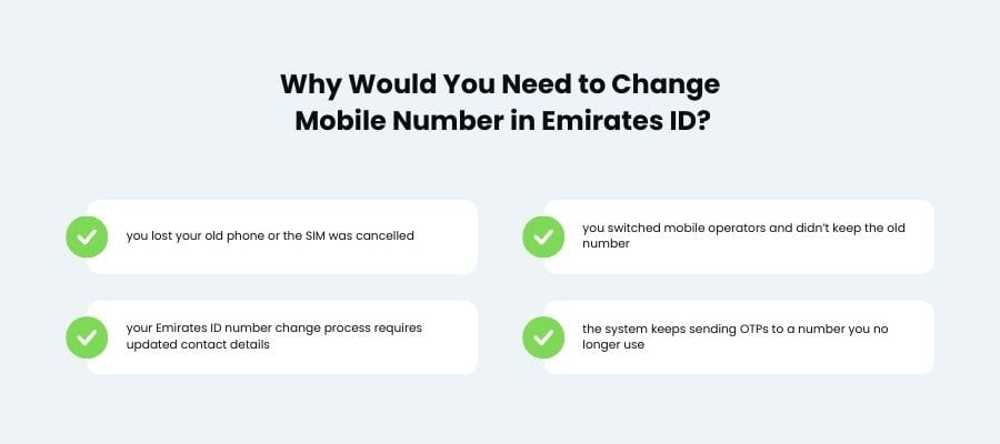 how to update mobile number in emirates id
