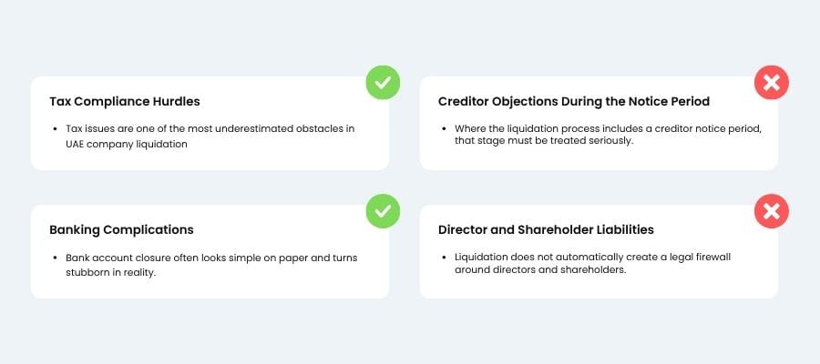Hidden Pitfalls, Corporate Risks, and Post-Liquidation Liabilities