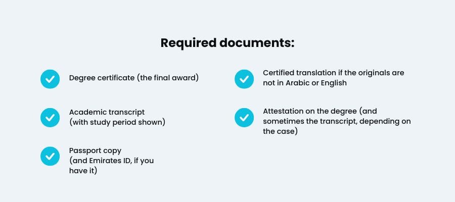 how to get equivalency certificate in uae
